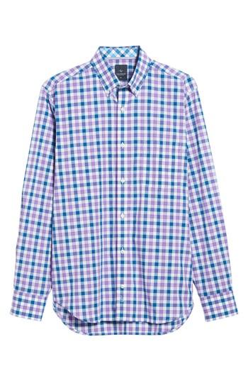 Men's Tailorbyrd Lutcher Check Sport Shirt, Size - Purple