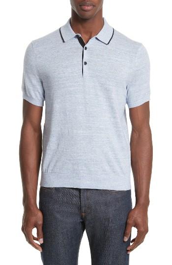 Men's Rag & Bone Lucas Cotton Polo - None