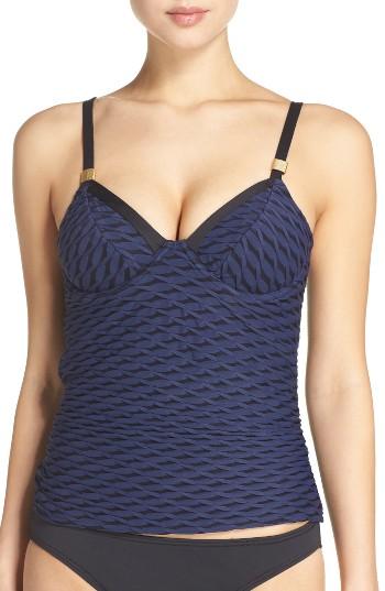 Women's Fantasie Sarasota Underwire Tankini Top E (ddd Us) - Blue