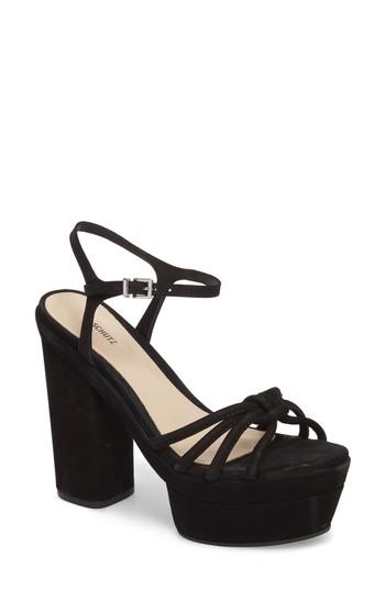 Women's Schutz Faubina Platform Sandal .5 M - Black