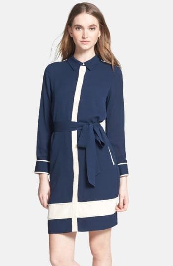 Women's Diane Von Furstenberg 'cadence' Silk Shirtdress
