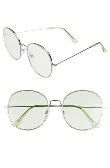 Women's Bp. 57mm Flat Round Sunglasses - Green