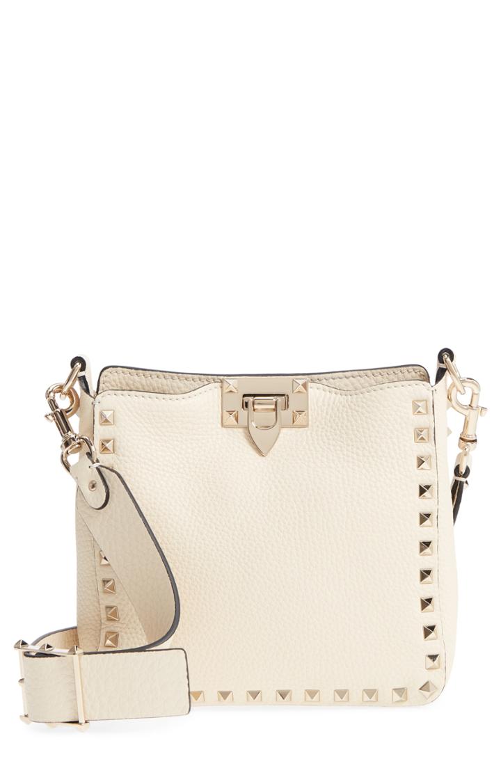 Valentino Garavani Rockstud Mini Hobo Crossbody Bag -