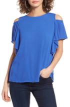 Women's Bp. Ruffle Cold Shoulder Blouse