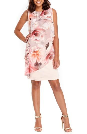 Women's Wallis Floral Overlay Shift Dress