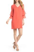 Women's Cece Carmen Tiered Ruffle Sleeve Shift Dress