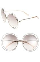 Women's Chloe 62mm Sunglasses - Gold/ Transparent Peach