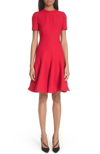Women's Valentino Crepe A-line Dress