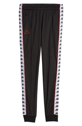 Men's Kappa Active Banded Track Pants, Size - Black