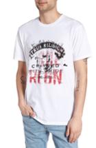Men's True Religion Brand Jeans Vintage Buddha Graphic T-shirt, Size - White