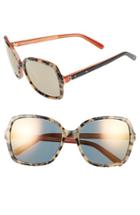 Women's Bobbi Brown 'the Alice' 57mm Sunglasses - Havana/ Red