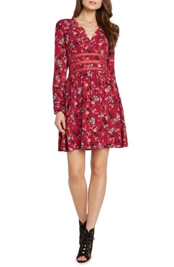 Women's Willow & Clay Crochet Detail Faux Wrap Dress - Red