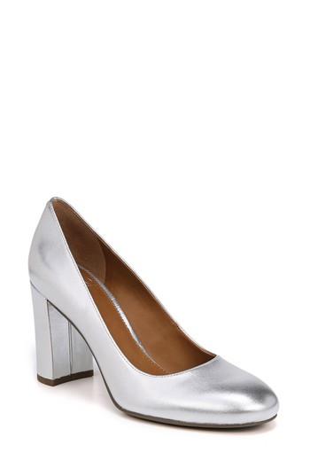 Women's Sarto By Franco Sarto Aziza Block Heel Pump M - Metallic