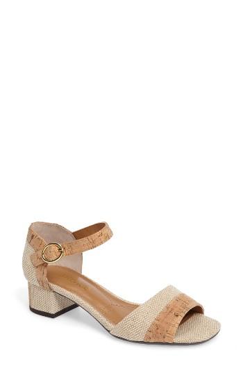 Women's J. Renee Pebblebeach Block Heel Sandal Aa - Beige