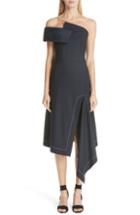Women's Monse White Stitch Strapless Dress - Blue