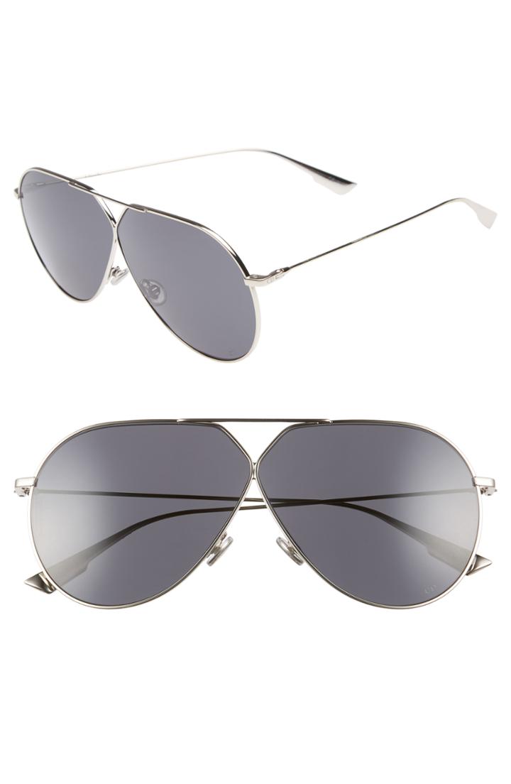 Women's Christian Dior 65mm Aviator Sunglasses -
