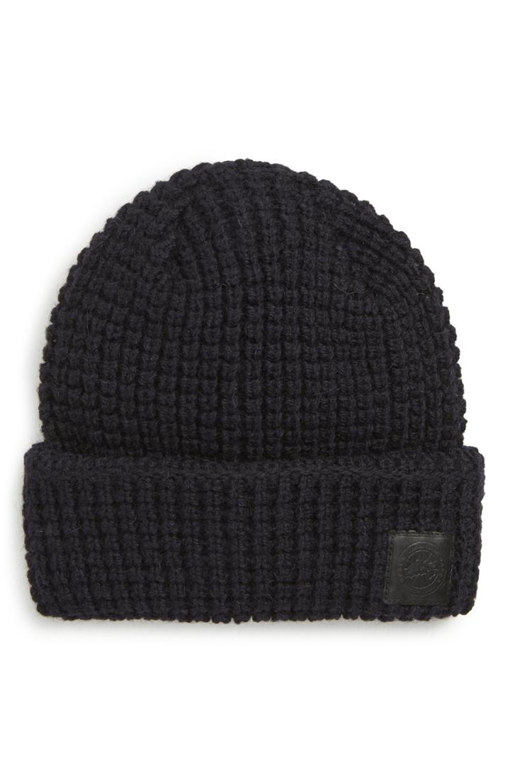 Men's Canada Goose Waffle Knit Cap - Blue