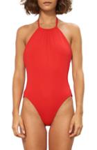 Women's Mara Hoffman Dominique One-piece Halter Swimsuit