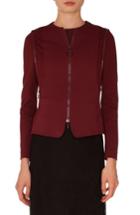 Women's Akris Punto Zip Detail Jersey Jacket - Burgundy