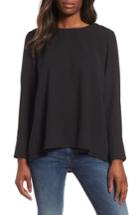 Women's Everleigh Pleat Back Blouse - Black