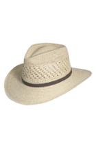 Men's Scala Straw Outback Hat /x-large - White
