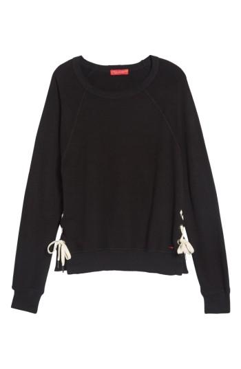 Women's N:philanthropy Felix Lace-up Sweatshirt - Black