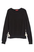 Women's N:philanthropy Felix Lace-up Sweatshirt - Black