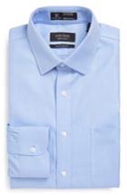 Men's Nordstrom Men's Shop Smartcare(tm) Traditional Fit Solid Dress Shirt - 36 - Blue