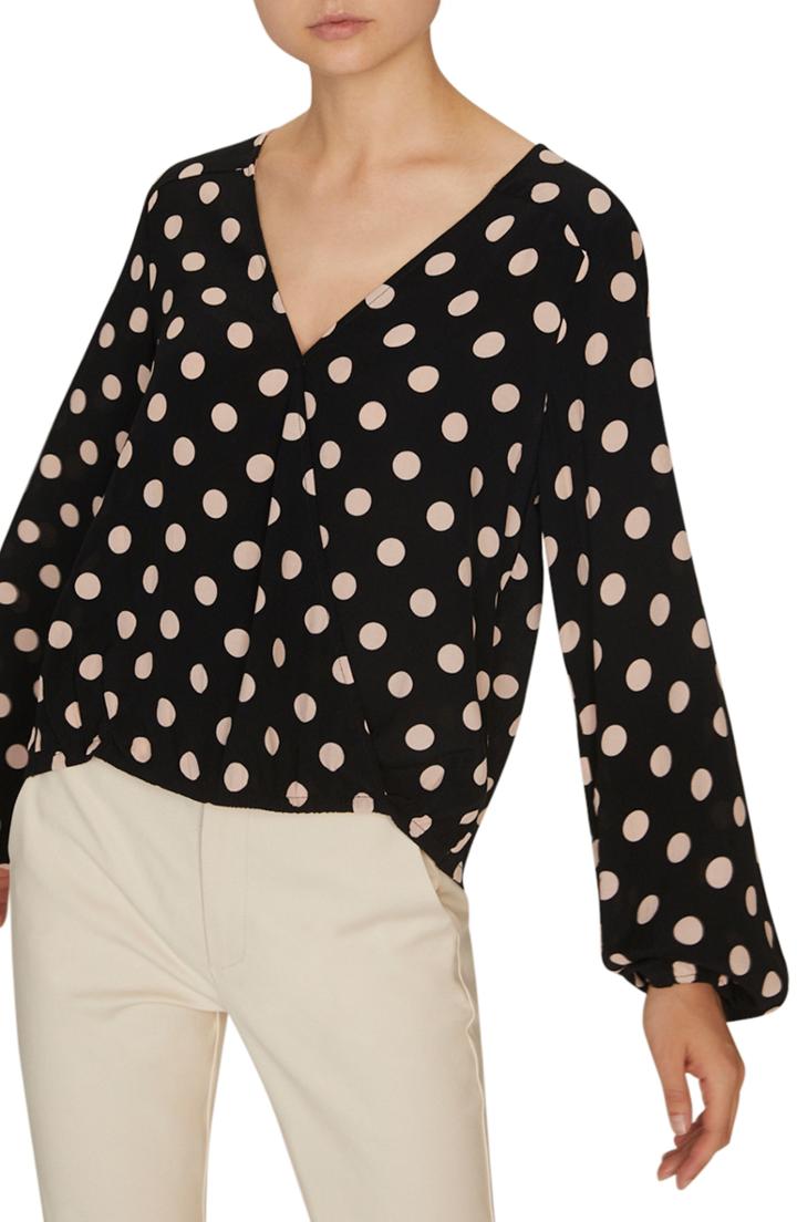 Women's Sanctuary Cori Blouson Sleeve Surplice Blouse