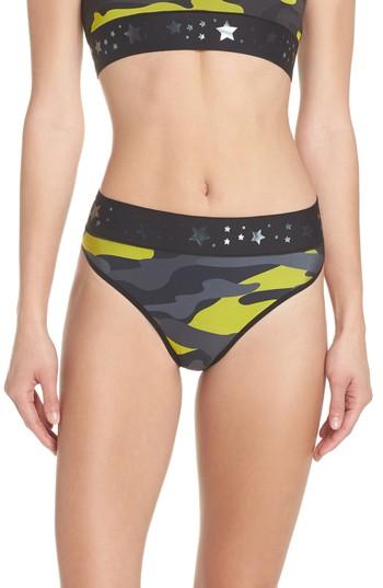 Women's Ultracor Argon Camo High Waist Bikini Bottoms - Grey