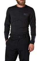 Men's Helly Hansen Lifa Mid Long Sleeve Base Layer Shirt - Black