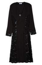 Women's Elvi The Syrin Lace Back Trench Coat Us / 8 Uk - Black