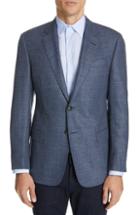 Men's Emporio Armani Trim Fit Wool Blend Sport Coat Us / 48 Eu S - Blue