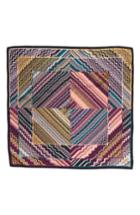 Women's Missoni Zigzag Square Silk Scarf, Size - Purple
