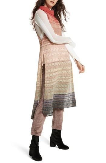 Women's Free People Rainbow Tunic Dress - Ivory