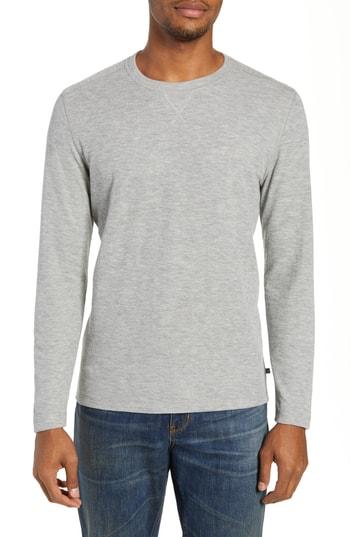 Men's Bonobos Slim Fit Ribbed Double Face T-shirt, Size - Grey