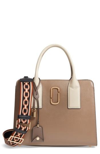 Marc Jacobs Big Shot Leather Tote - Grey