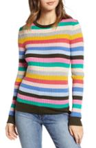 Women's English Factory Multicolor Stripe Sweater