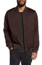 Men's Vince Varsity Jacket, Size - Burgundy