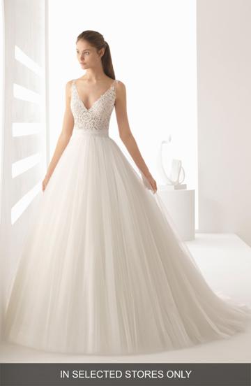 Women's Rosa Clara Alejo V-neck Lace & Tulle Ballgown