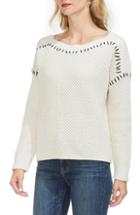 Women's Vince Camuto Contrast Stitch Sweater - Ivory