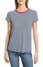 Women's Rag & Bone/jean Stripe Tee, Size - Blue