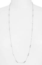 Women's Cz By Kenneth Jay Lane Long Baguette Cubic Zirconia Station Necklace