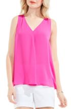 Women's Vince Camuto Pleat Front A-line Blouse, Size - Pink