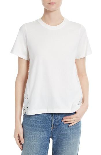 Women's Sea Eyelet Tee - White