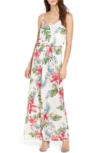 Women's Knit Maxi Dress, Size - Ivory