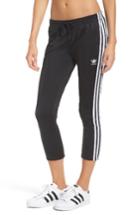 Women's Adidas Originals Crop 3-stripe Sweatpants - Black