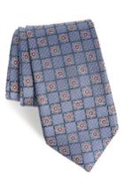 Men's Nordstrom Men's Shop Settala Medallion Silk Tie, Size - Blue