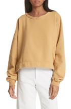 Women's Rachel Comey Mingle Distressed Sweatshirt /small - Beige