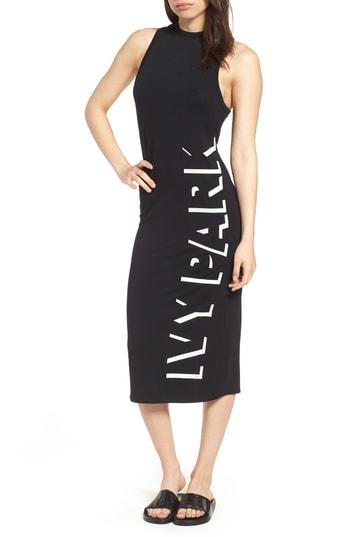 Women's Ivy Park Shadow Logo Dress, Size - Black